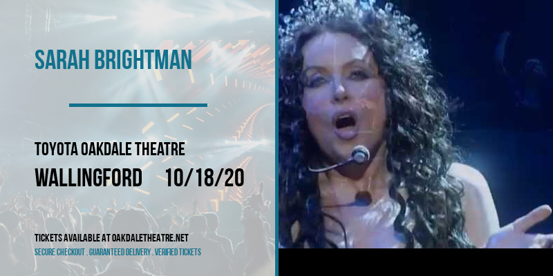 Sarah Brightman at Toyota Oakdale Theatre tickets Sarah Brightman at Toyota Oakdale Theatre